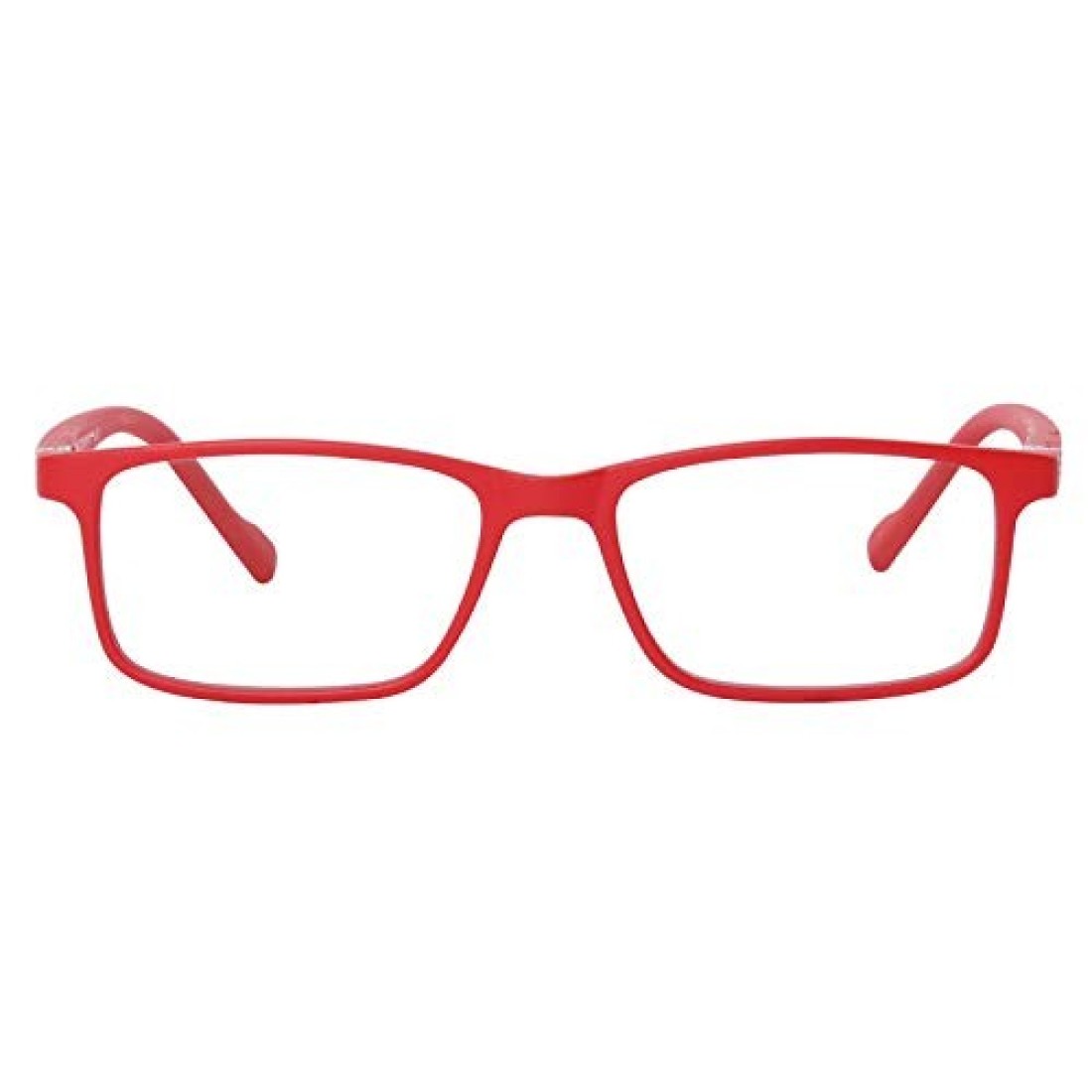 TOM OLIVER JUNIOR Blue Light Blocking Computer Screen Glasses - Anti Blue Light, Protection Eyewear for Children from Digital Screen Time for Boy&#39;s &amp; Girl&#39;s Age 5 - 12 (Rectangle, Red)