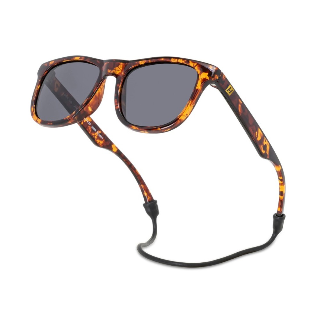 Hipsterkid Polarized Baby Sunglasses with Strap for InfantToddler Flexible Frame 100 UV Protection Wayfarer Ages 02