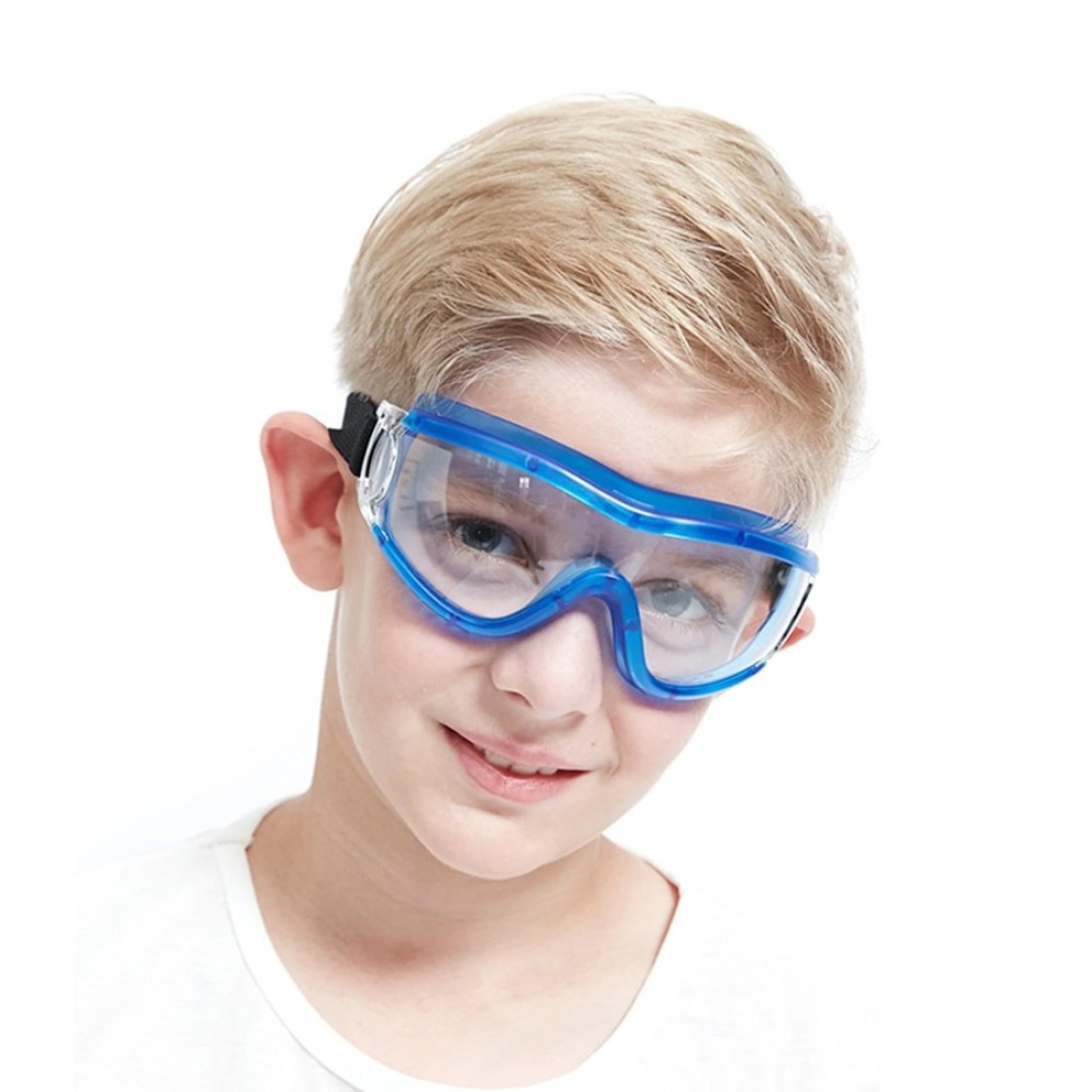Jomixa Kids Safety Goggles, Kids Lab Goggles Anti-fog BB Gun Protective Glasses for Kids Age 3-19 and Adults (Blue)