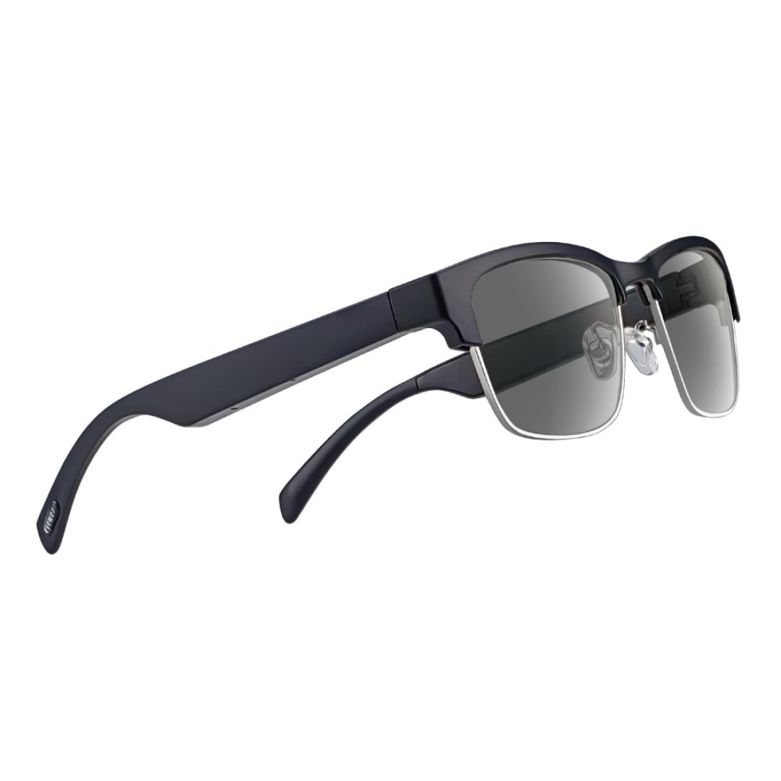 Tulbeys Smart Glasses Bluetooth - IP5 Waterproof Audio Sunglasses for Women and Men, Open Ear Sound Built-in Mic &amp; Speakers, Polarized Sunglasses Lenses Smart Devices Voice Assistant (Silver)