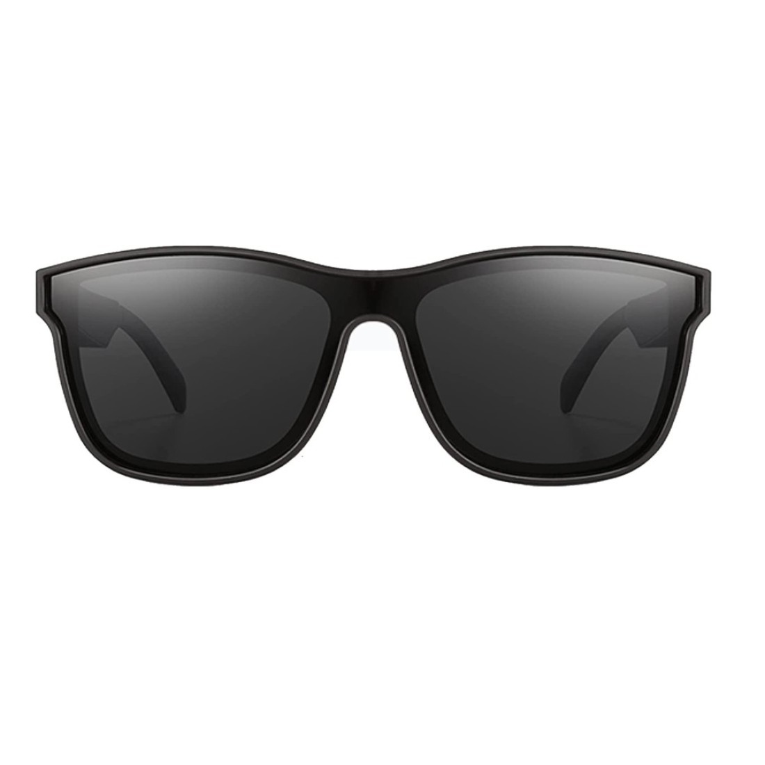 Meagtlva Smart Glasses for Men,Bluetooth Glasses with Voice Assistant,Bluetooth Sunglasses for All Smart Bluetooth Devices (Black Sunlens)