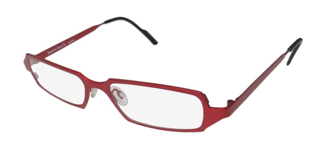 Harry Lary&#39;s Vernity For Ladies/Women Designer Full-Rim Shape Colorful Adjustable Nose Pads Eyeglasses/Spectacles (50-0-0, Crimson)