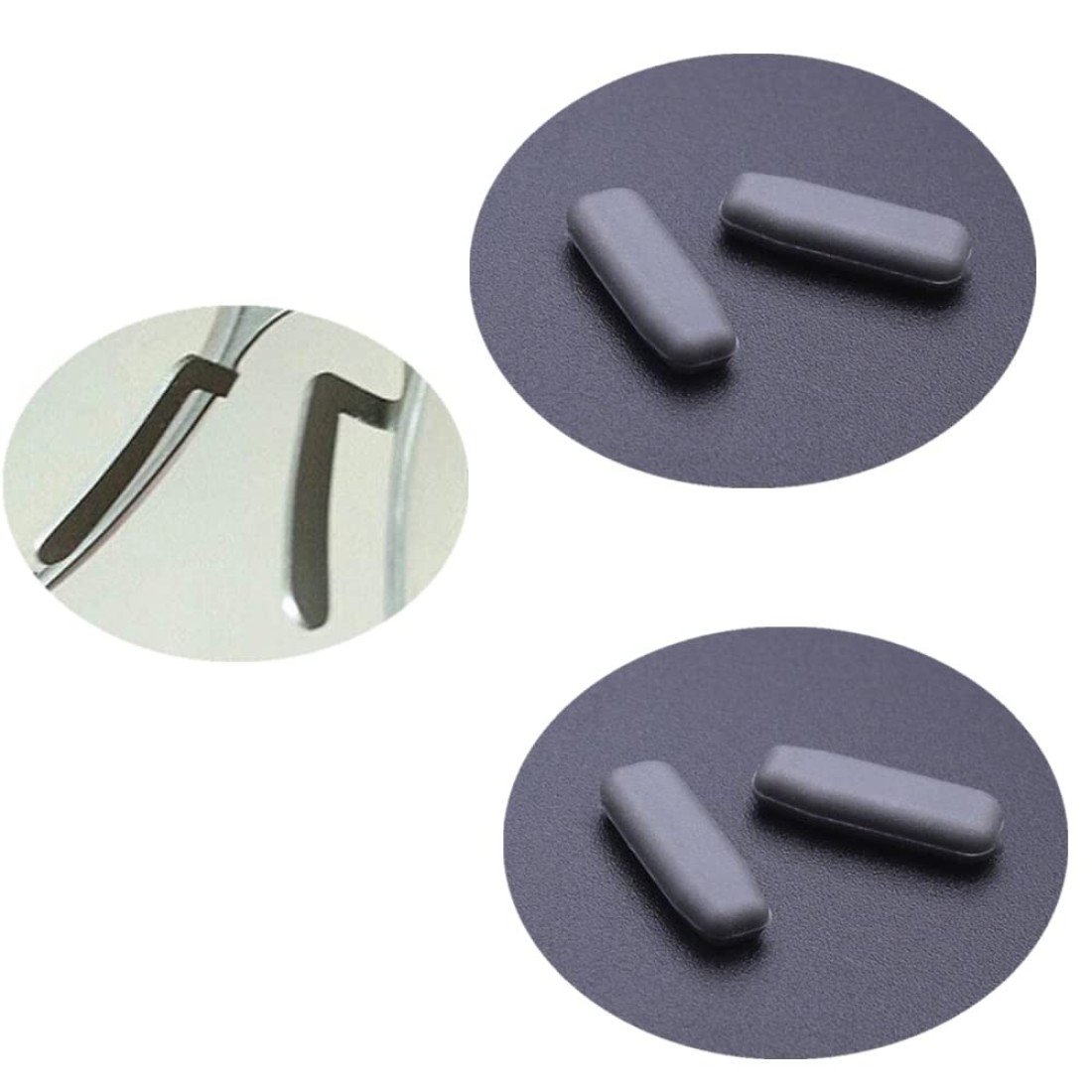 BEHLINE 4PcsSet Silicone Gel Cover Replacement Temple Tips Ear Socks Nose Pads for IC IC Berlin Eye Glass Frames