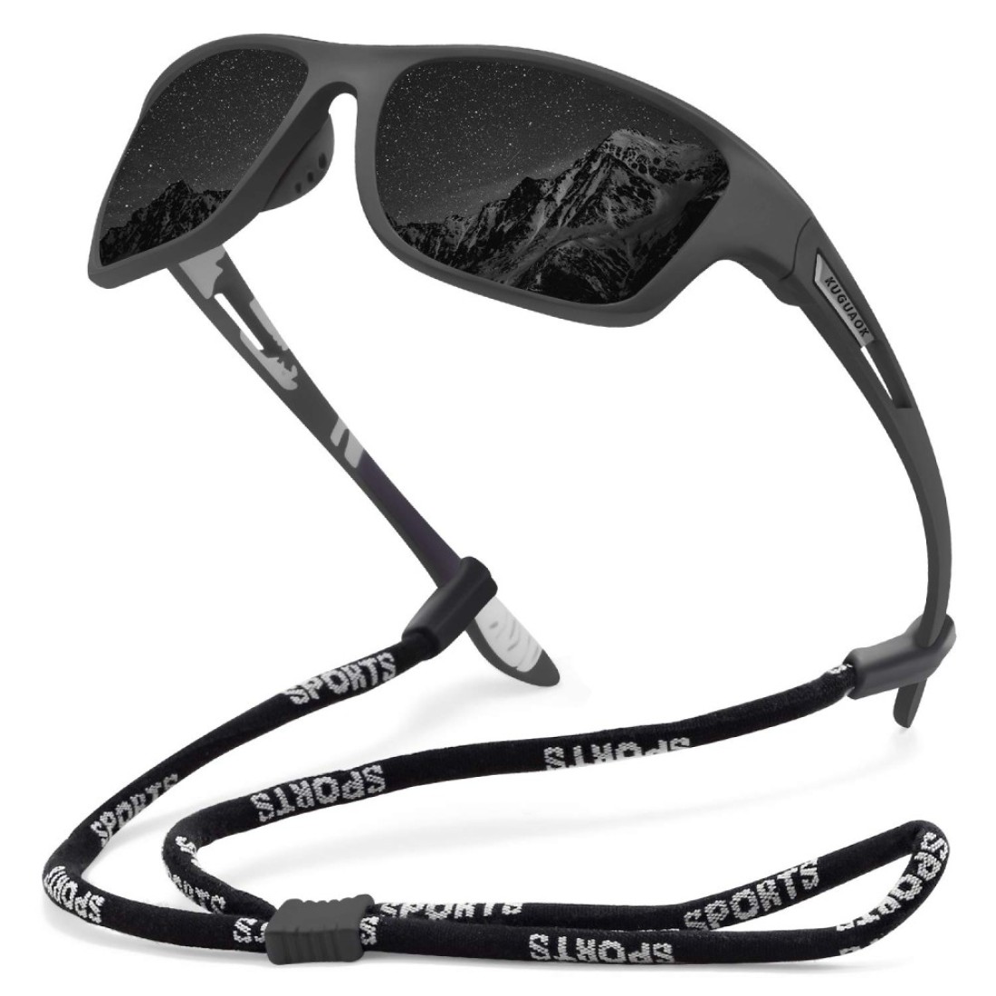 KUGUAOK Polarized Sports Sunglasses for Men Driving Cycling Fishing Sun Glasses 100% UV Protection Goggles