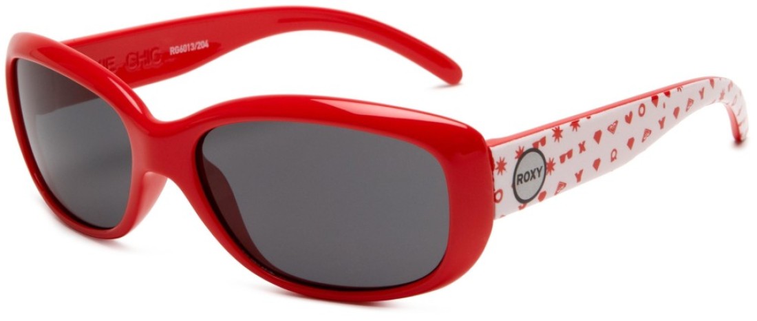 Roxy Girls&#39; Dixie Chic Sunglasses, Pink Print Frame/Grey Lens, one Size
