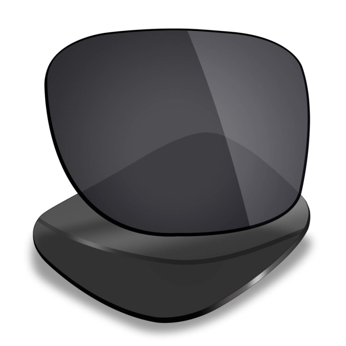 Mryok Polarized Replacement Lenses for Ray-Ban Justin RB4165 54mm - Stealth Black
