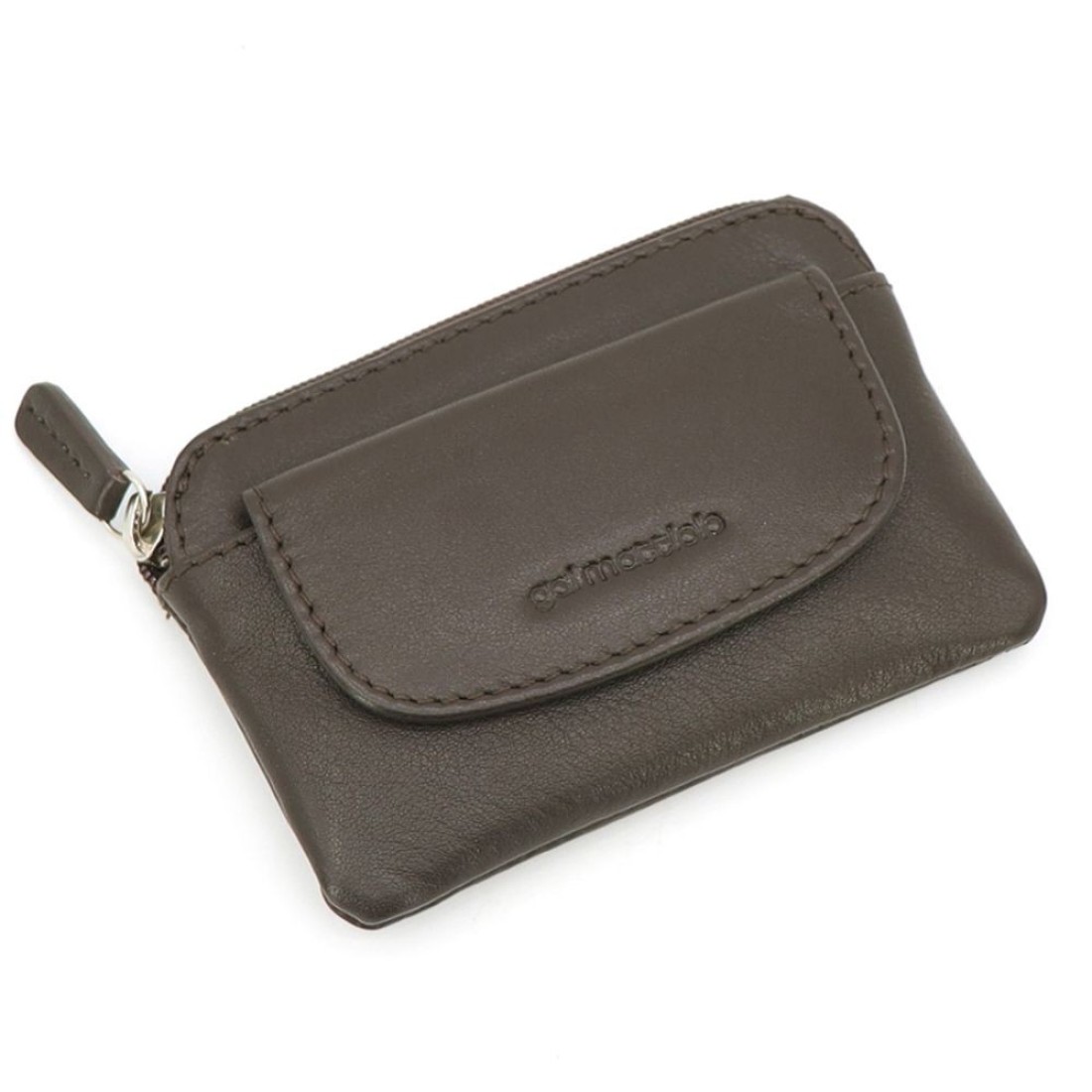 Gai Mattiolo Leather Purse/keyring for Man, Brown