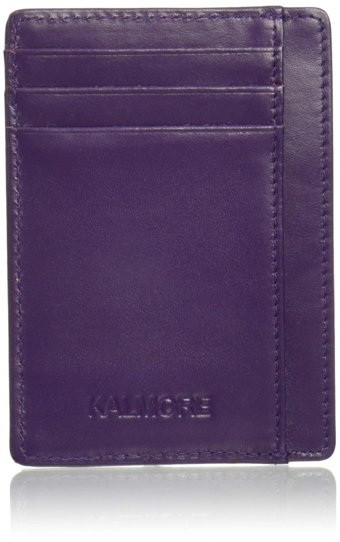 womens Credit Card Holder Genuine Leather Slim Thin Pocket Wallet Minimalist Wallet Money Clip RFID Block