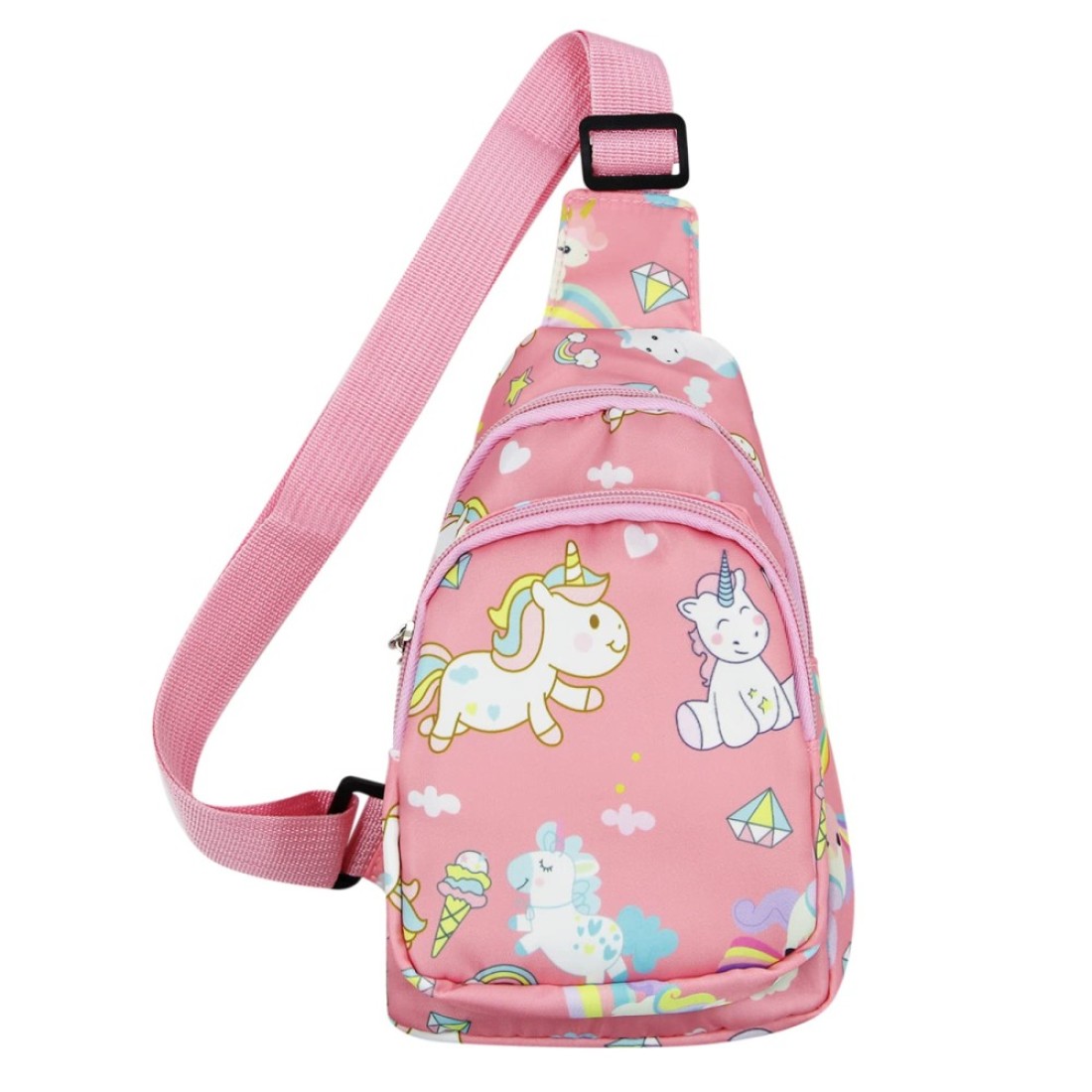 ANKOMINA Small Sling Bag for Kids Cute Cartoon Crossbody Shoulder Bag Chest Bag Fanny Pack for Outdoor,Travel,Hiking