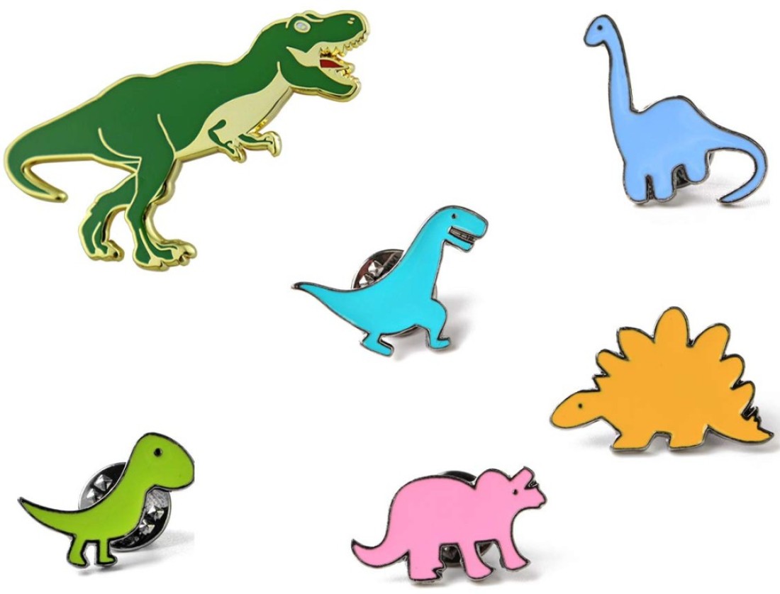 Dinosaur Pins for Backpacks Jurassic Dinosaur Enamel Pin Set Cute Enamel Pins