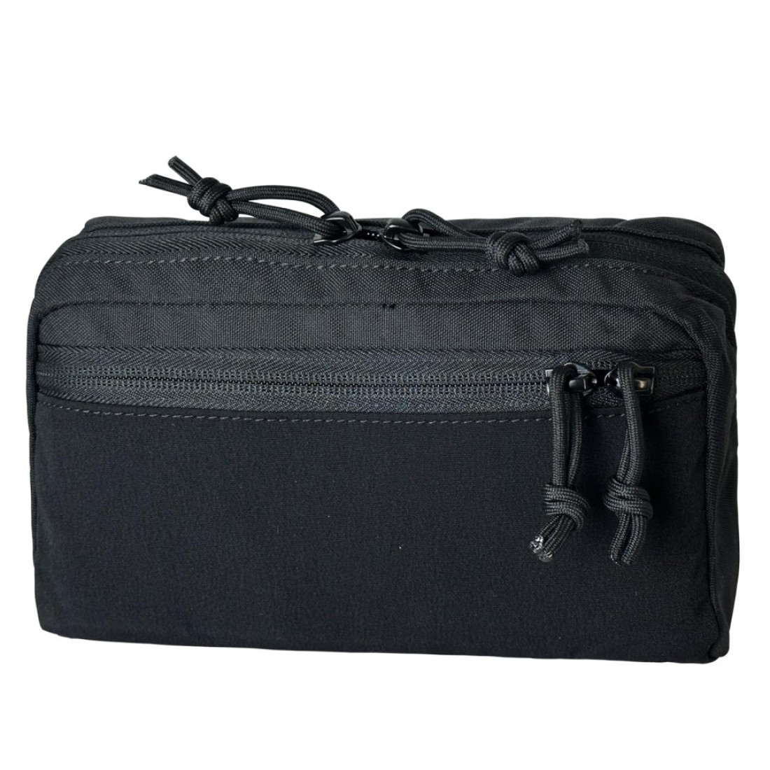 MOLLE Pouch Tactical Utility Tool Pouch 500D Nylon Waist Pack Molle Admin Pouch Wide GP Bag Expanded Storage Bag for Chest Rig Duty Belt (Black)