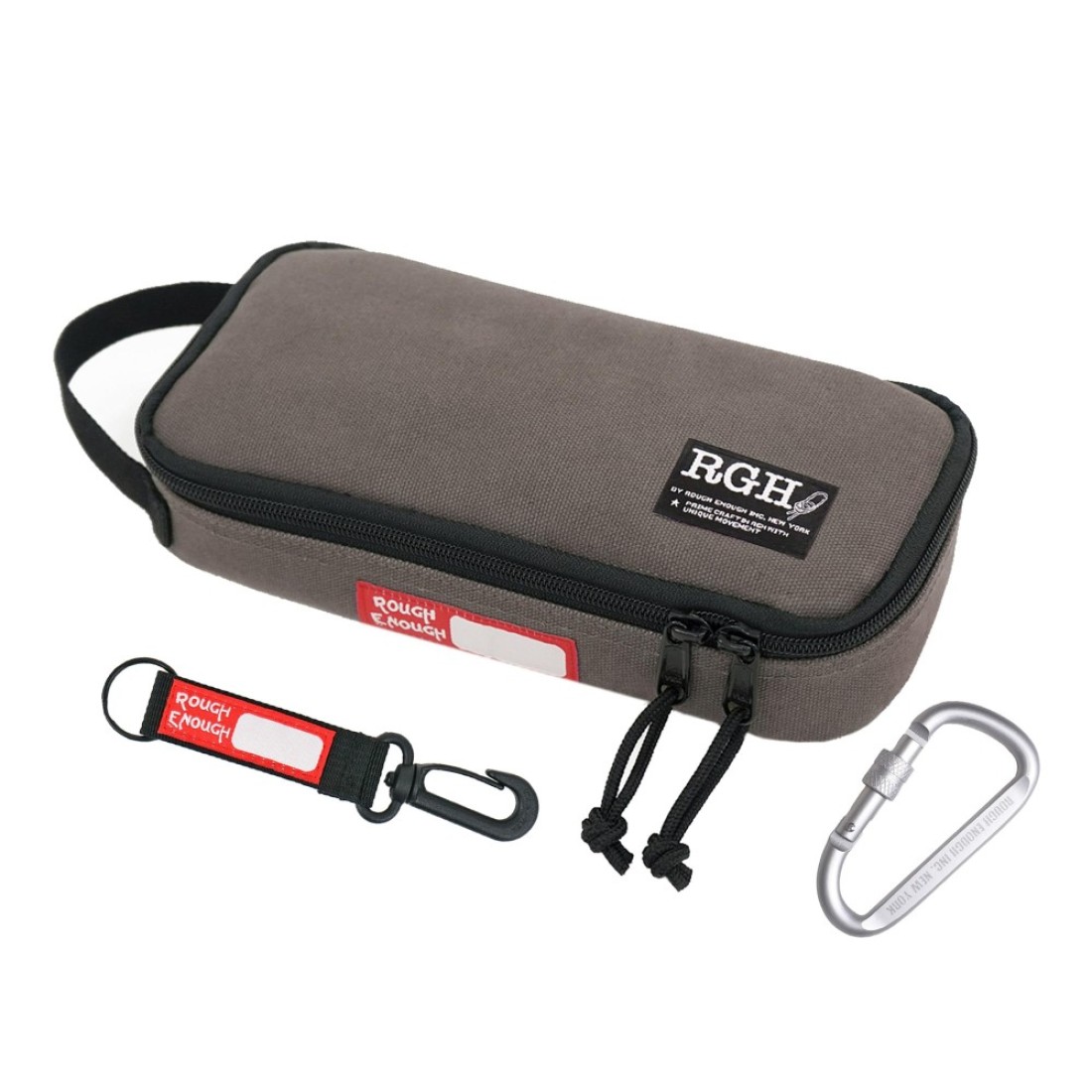 Rough Enough Small Tool Bag Pouch Canvas Portable Box Organizer Case with Zipper Handle for Motorcycle Bike