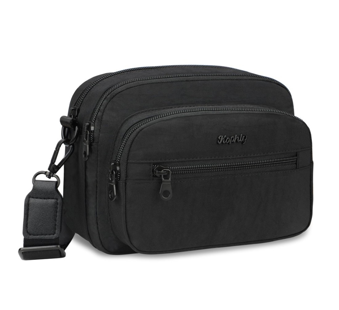 KOPHLY Crossbody Bags for Women, Crossbody Purses for Women, Small Crossbody Bag, Women&#39;s Crossbody Handbag, Anti-Theft RFID Blocking Pocket(black)