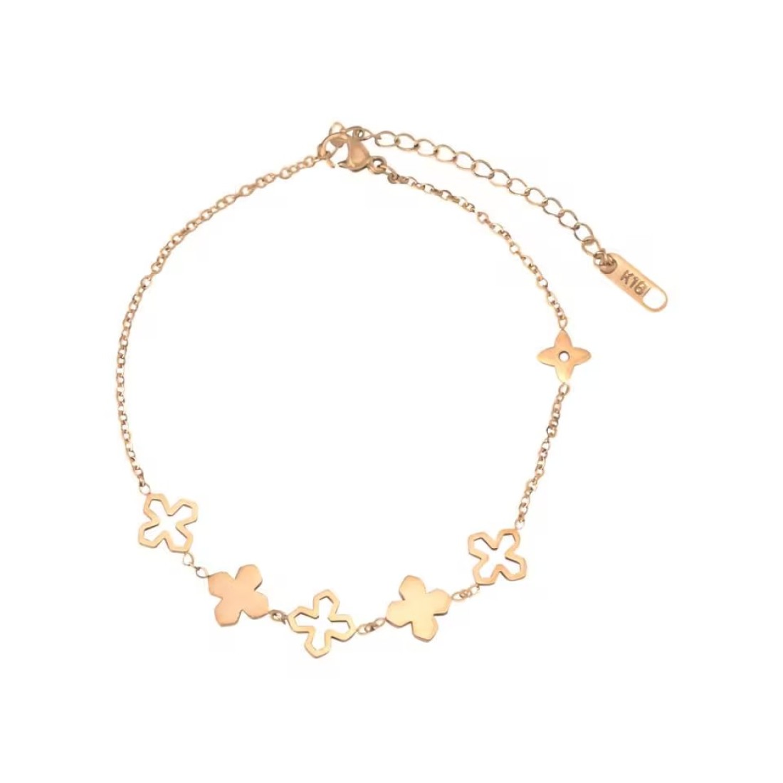 Aiwanto Flower Pattern Anklet Ankle Chain