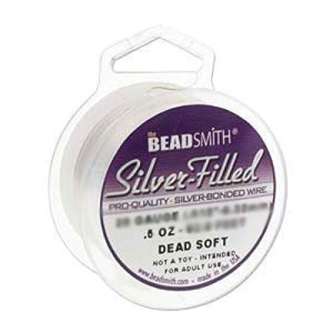 The Beadsmith Silver Filled Wire 20 Gauge Dead Soft Round 05 oz 937ft
