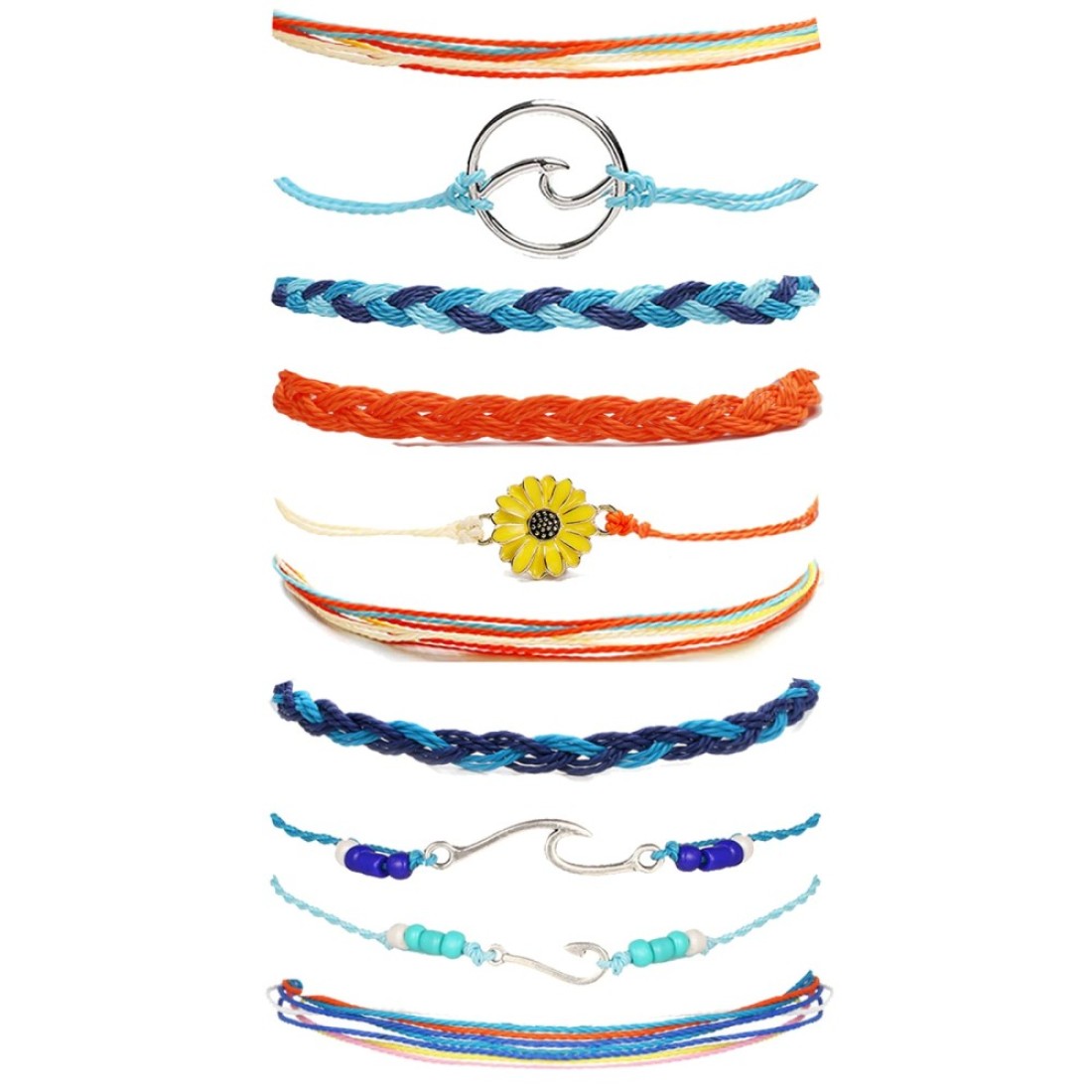 HUASAI Wave Anklet Bracelet for Women