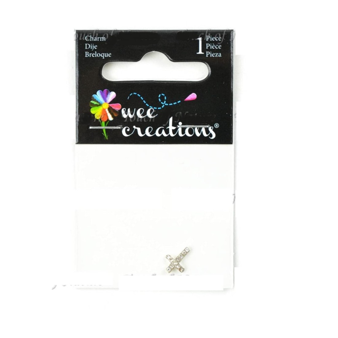 Wee Creations 1Piece Cross Charm Silver