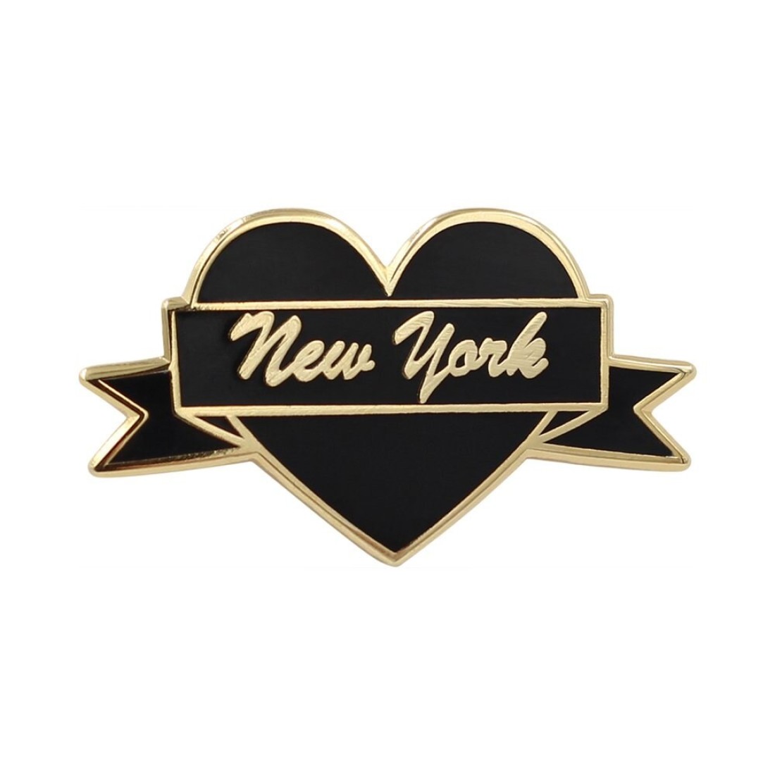 New York Enamel Pin by Real Sic - NYC Lapel Pin - I Love New York Souvenir Pin for Jackets, Backpacks, Bags, Hats &amp; Tops