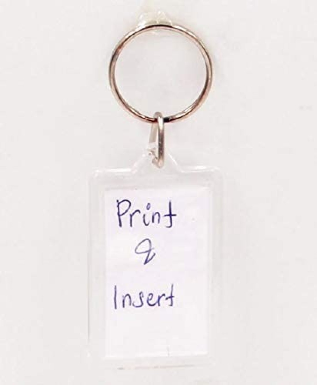 Other Pack Of 10Pcs Paper Inserted Acrylic Keychain, Diy Keyring