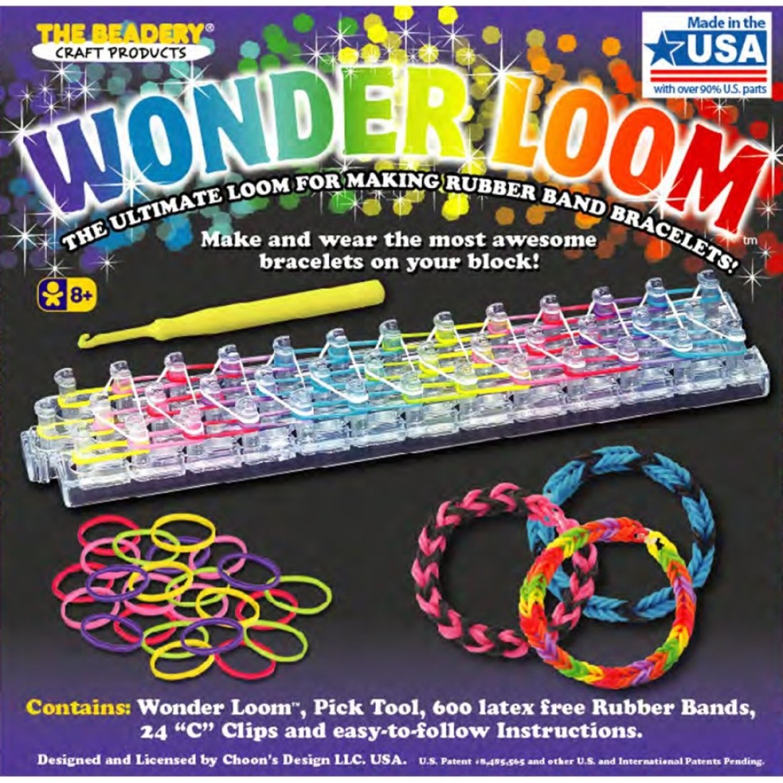 The Beadery Wonder Loom The Ultimate Loom For Making Rubber Band Bracelets