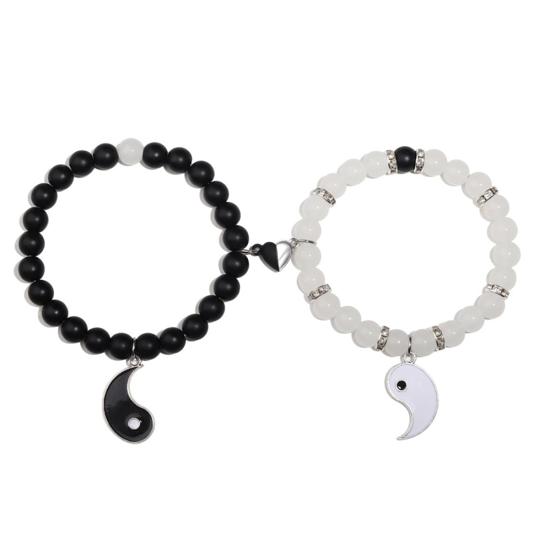 Miss Pink Matching Yin Yang Bracelets for Couples Friends, Valentines Day Best Friend Bracelets for 2 Bestie Bracelets Bsf Gifts Bff Friendship Yin And Yang Bracelet Jewelry for Her Women (YY)