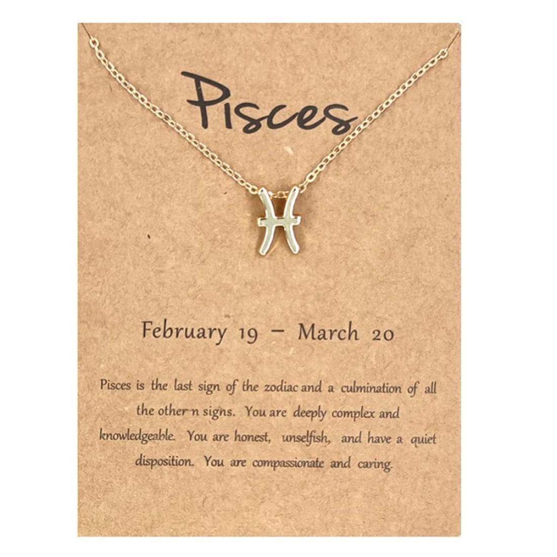 Pisces Zodiac Necklaces for Women Adults Pisces Constellation Necklace Gold Pisces Pendant Necklace Gift for Women Zodiac Pisces Gifts Piceses Necklace Horoscope Necklaces