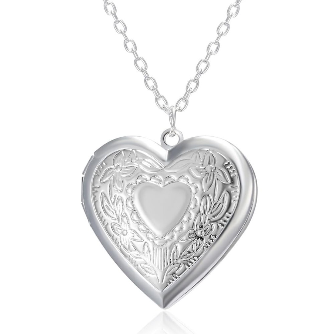 MXXGMYJ Heart Pendant Necklace for Womens Sterling Silver Locket Necklaces for Mom Birthday Gift Ideas Daughter Niece Graduation Gifts for Her GF Wife Christmas Gifts for Best Friend Photo Necklace