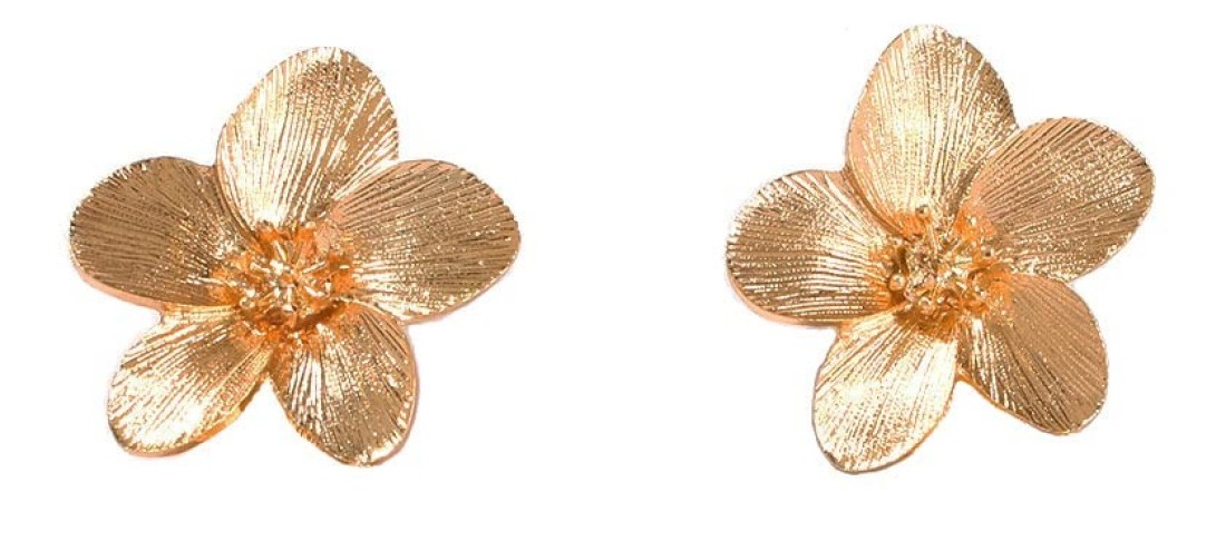 The golden flower Earrings Romantic Boho Gold Chic Wild Flower Statement Earrings for Women Wedding Party Jewelry-The golden flower