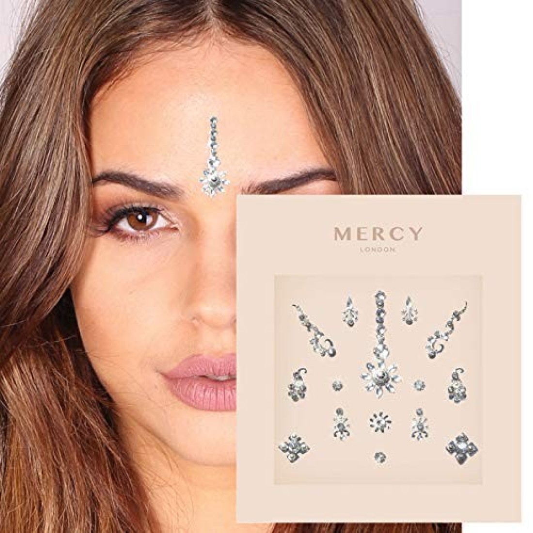 Floral Silver Bindi Crystal Indian Bindi Face Jewels Gold Multi Packet