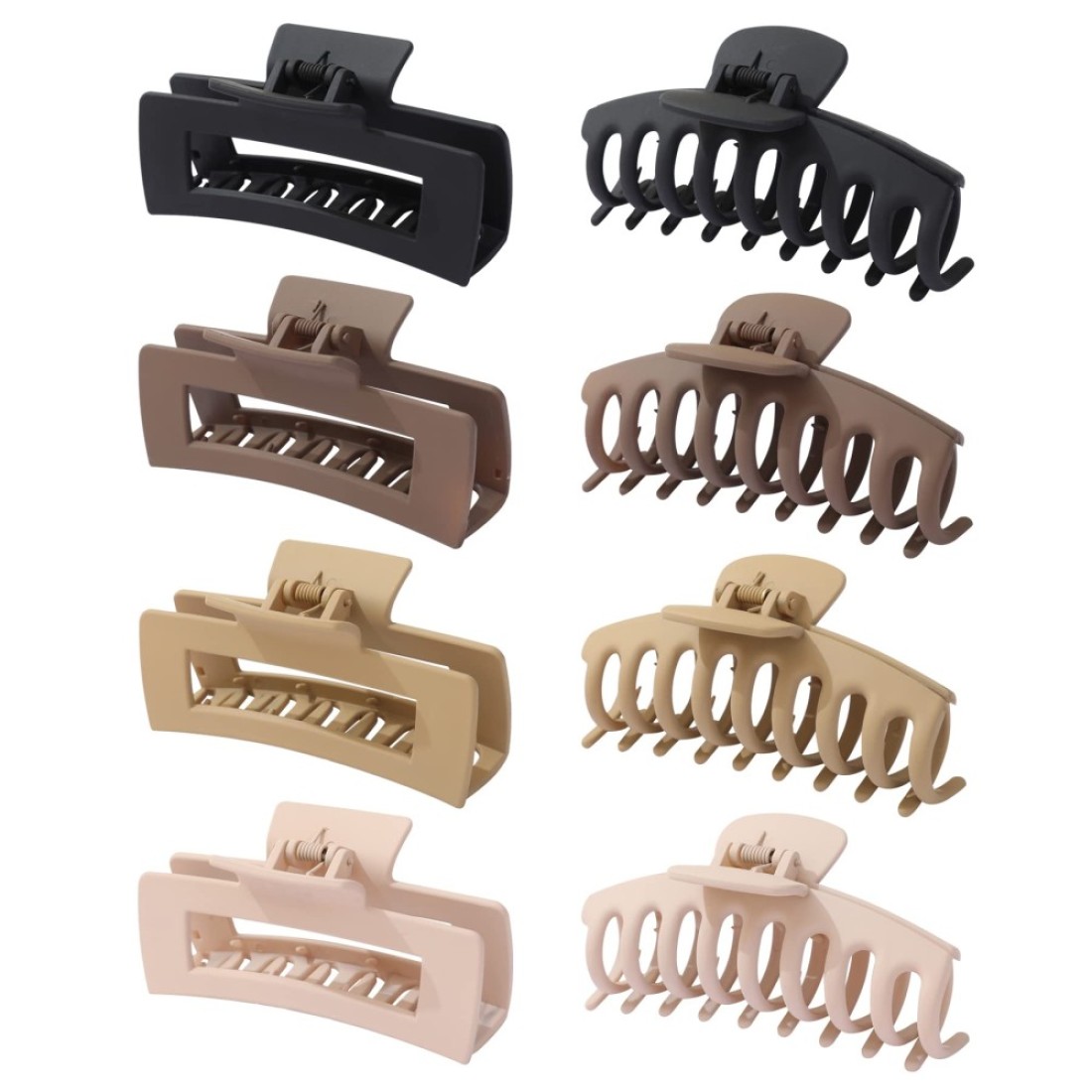 Claw Clips for Thick Thin Curly Hair 8 Pack Big Hair Claw Large Hair Clips NonSlip Accessories for Women Girls