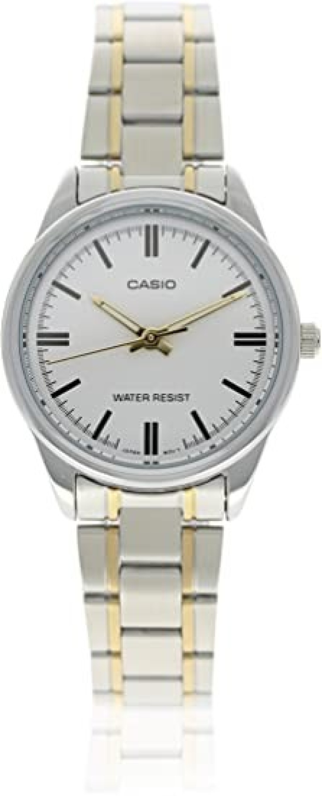 Casio - Women&#39;s Analog Dial Stainless Steel Band Watch - LTP-V005SG-7AUDF