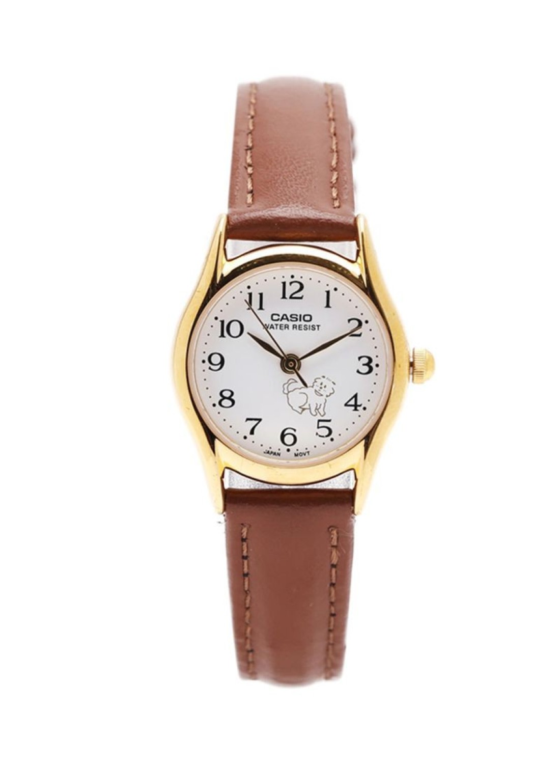 Casio - Women&#39;s Water Resistant Leather Analog Watch LTP-1094Q-7B7RDF