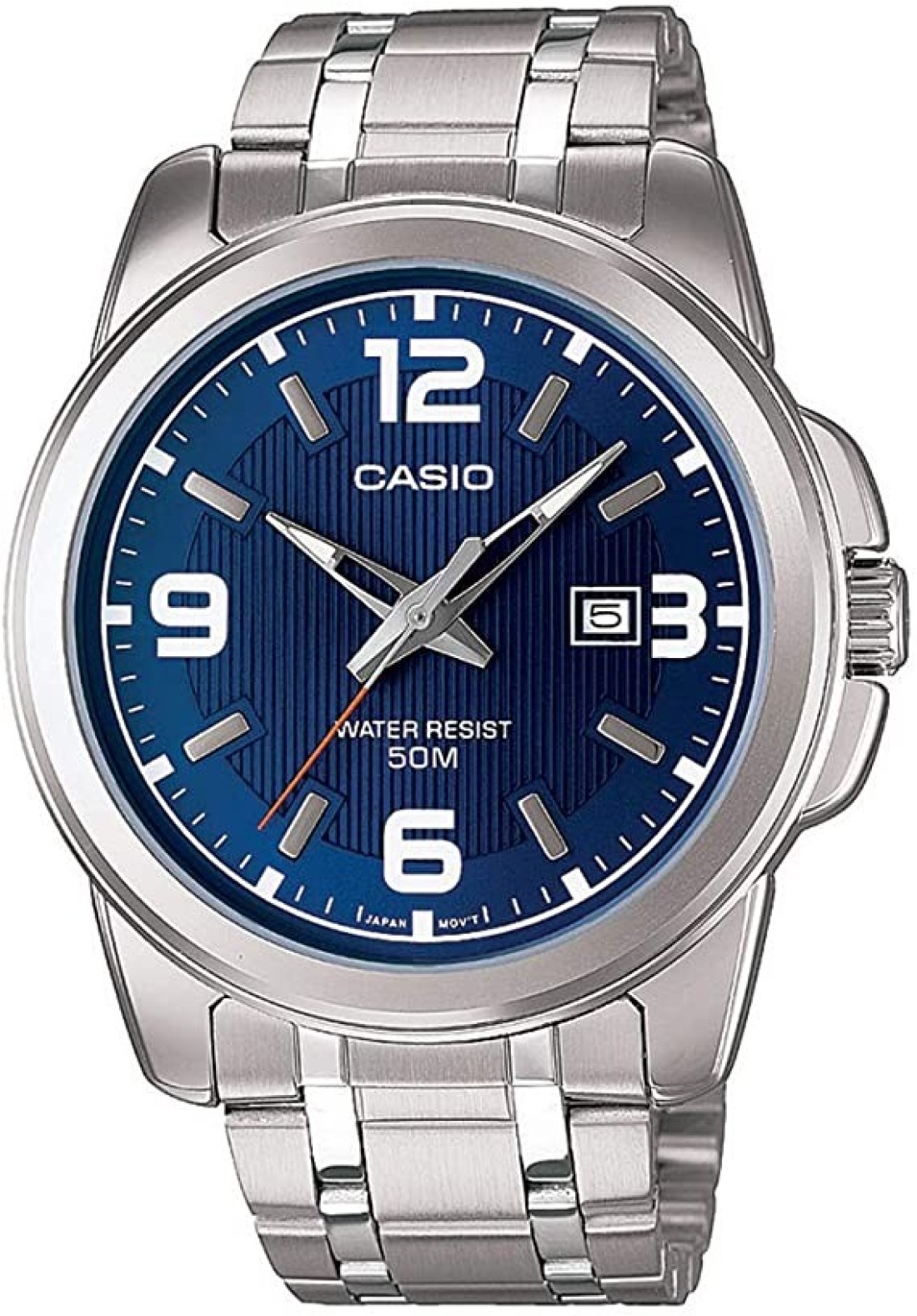 Casio - Watch For Men Analogue Quartz With Stainless Steel Bracelet MTP-1314D-1AVDF