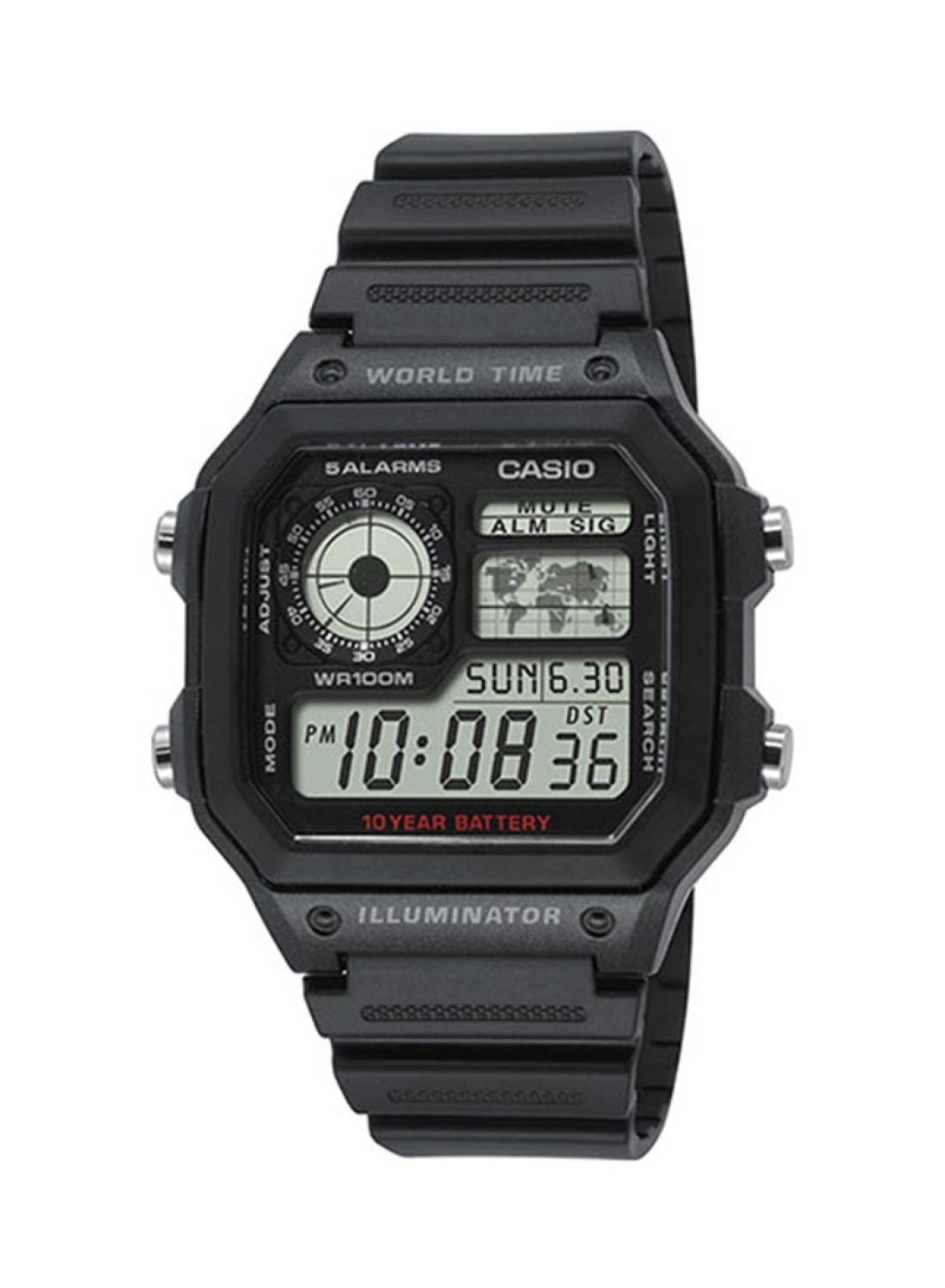 Casio - Men&#39;s Caballero Digital Watch AE-1200WH-1AVEF