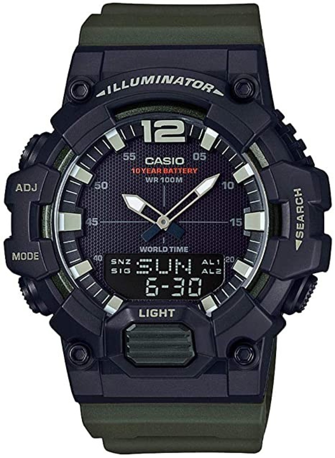 Casio - Watch For Men Black Dial Resin Band - Hdc-700-3Avdf, Digital Display