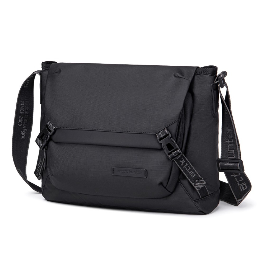 Arctic Hunter Premium Shoulder Laptop Bag Water Resistant Polyester Unisex Shoulder Sling bag for Travel Business School College K00528 Black
