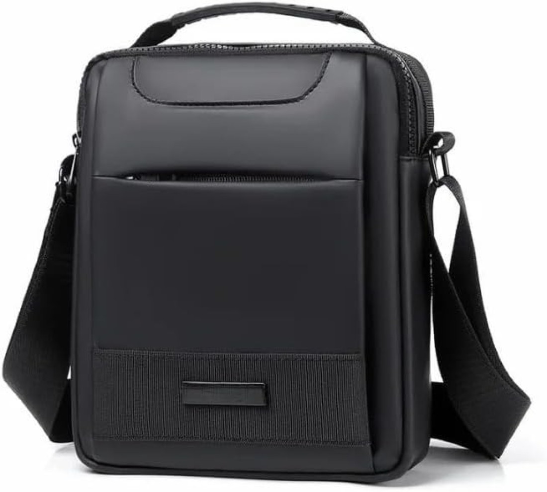 Multi purpose Adjustable Left or Right Shoulder Backpack for Travel Hiking Cycling Black Model-888