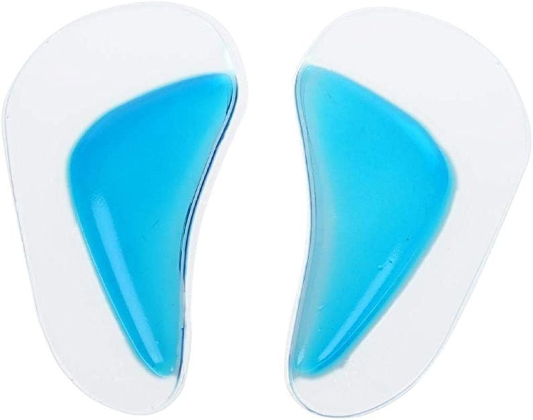 Aiwanto 2 Pairs Flat Foot Arch Orthotic Support Shoe Insole Silicone Pads Cushion Insert Size (2Pcs / pair)