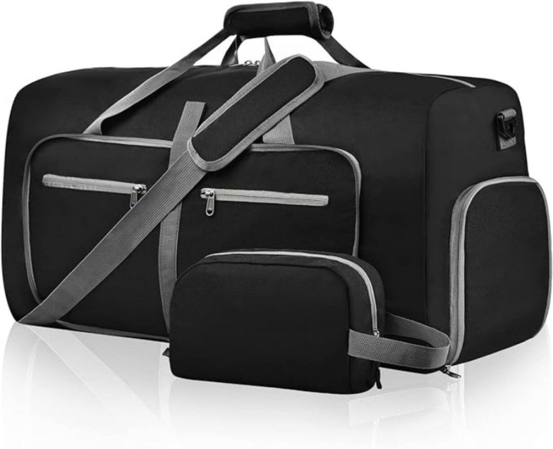 Duffle Bag with Shoes Compartment and Adjustable Strap,Foldable Travel Duffel Bags for Men Women,Waterproof Duffel Bags (85L)