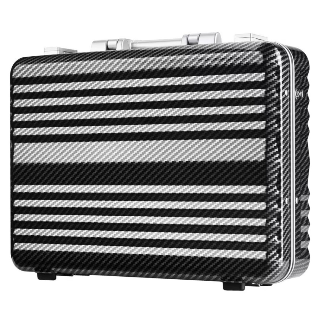 Enkloze X Carbon Briefcase 17&quot; 100% PC TSA Approved Zipperless (Carbon Black)
