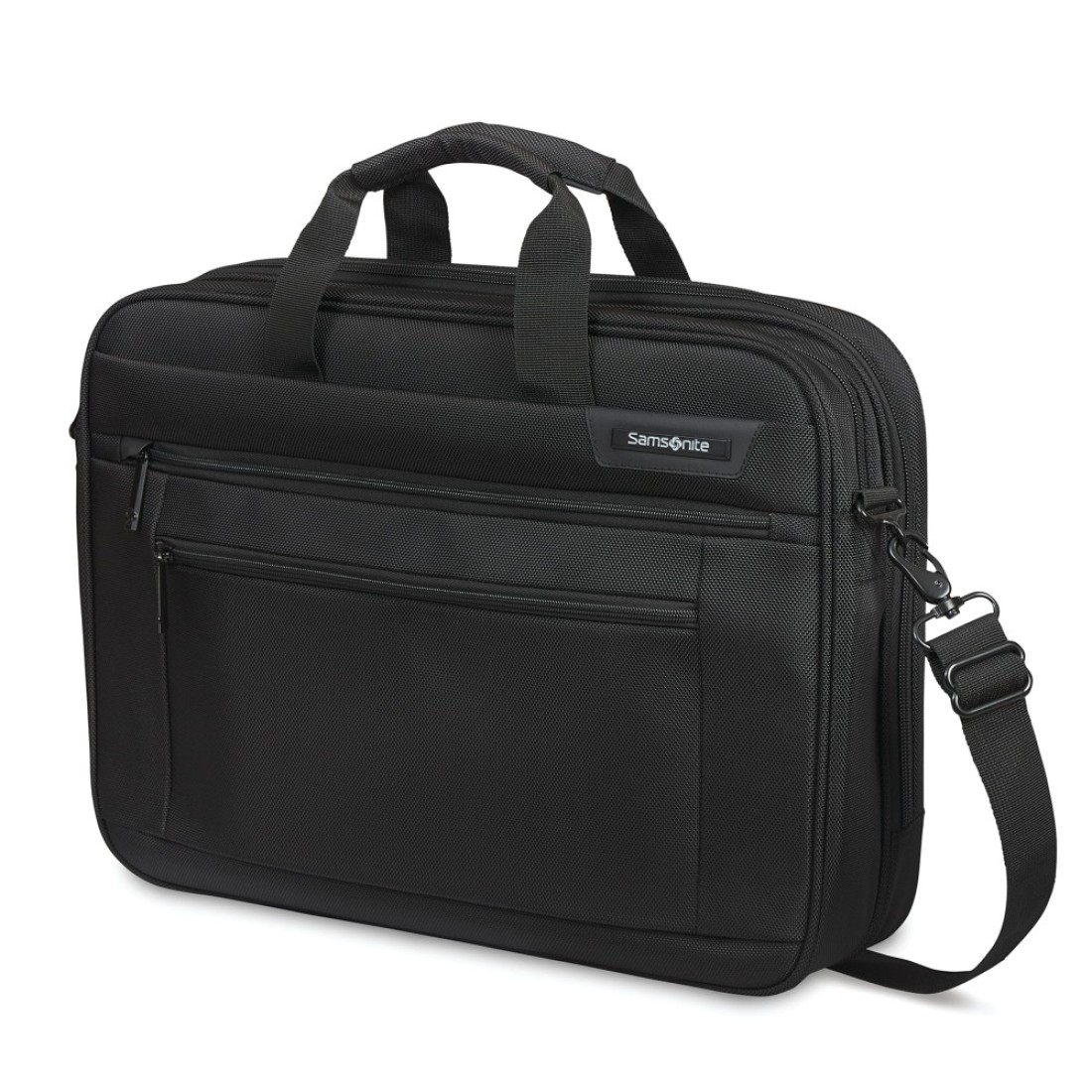 Samsonite Classic 2.0, Black, 17&quot; 2 Compartment Briefcase