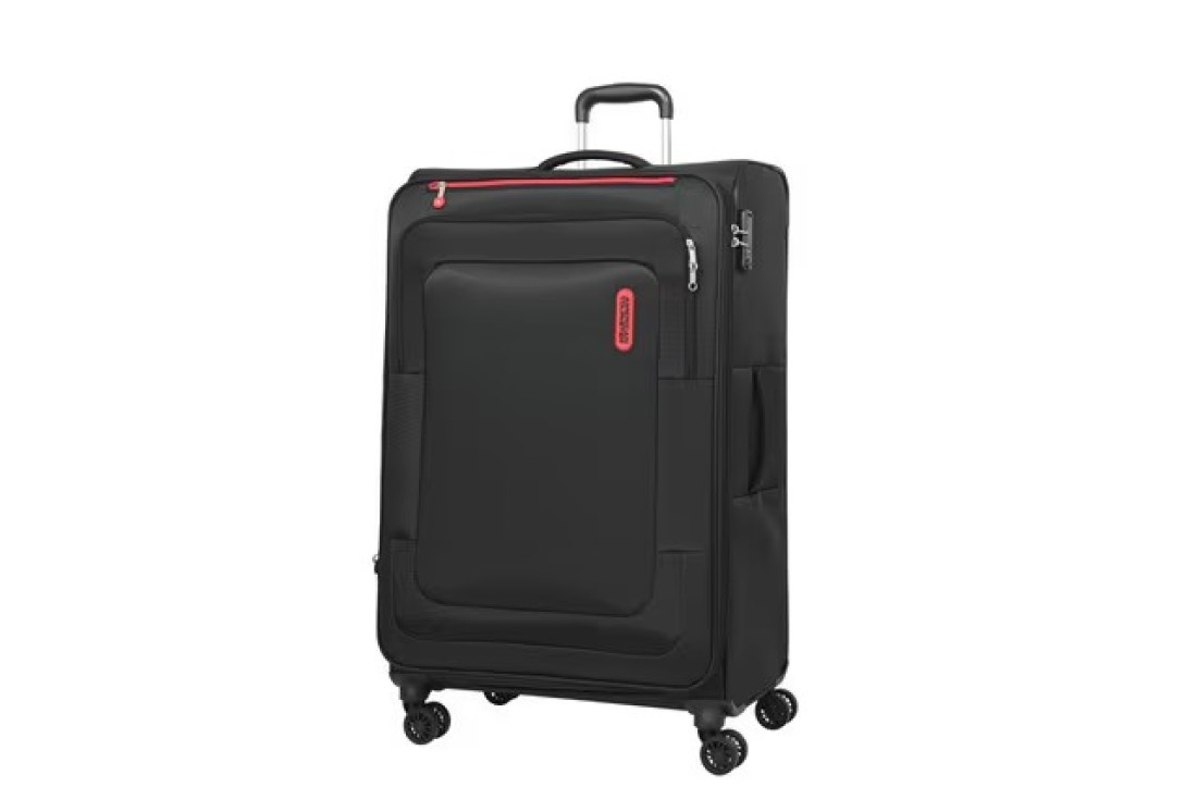 American Tourister Duncan Spinner 2 Wheel Luggage Trolley Black 83cm