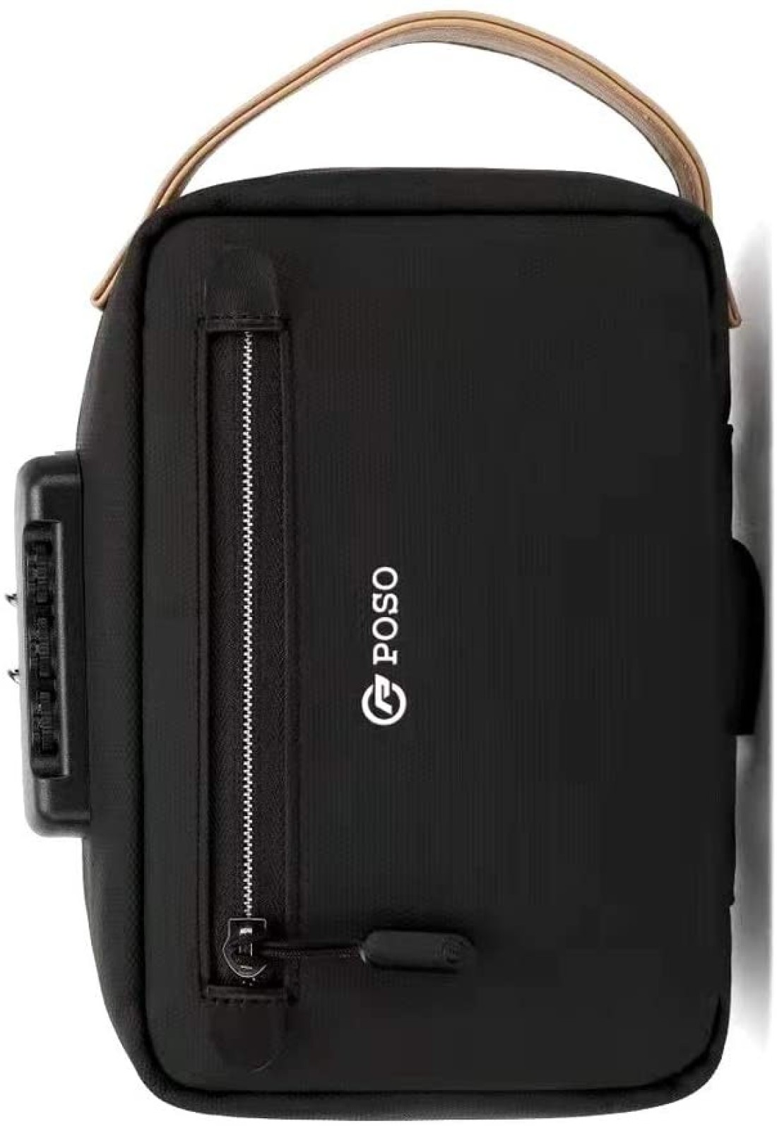 Poso Anti-Theft Travel Pouch With USB Charging Port - Black