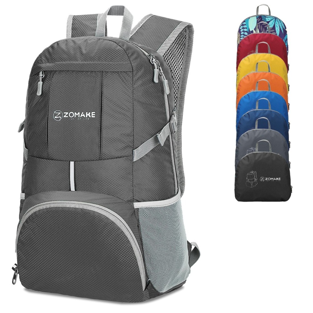 ZOMAKE Foldable Backpack Lightweight Packable 35 L Hiking Daypack Water Resistant Travel Bag Nylon Outdoor Sports Camping Rucksack Walking Trekking for Men Women Seniors