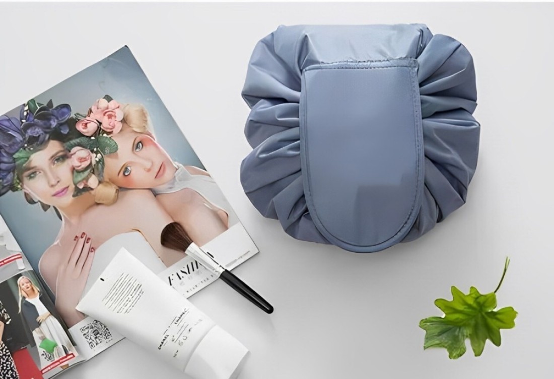 Foldable Cosmetic Bag (Ocean Blue)