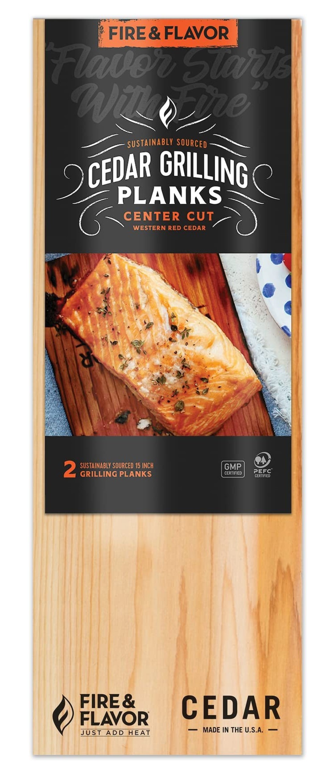 Fire Flavor 15 Cedar Grilling Planks 2 count