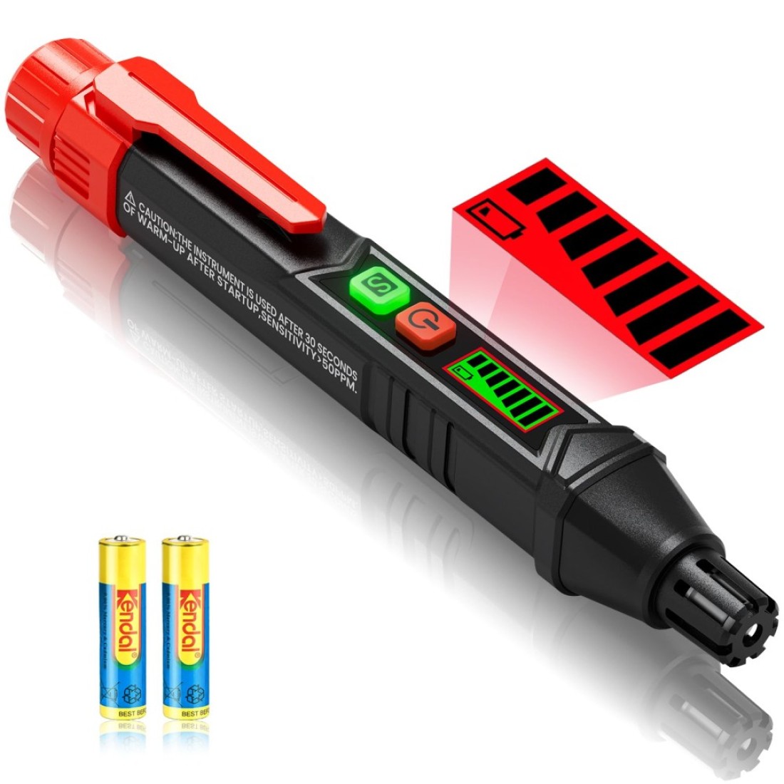 YOJOCK Natural Gas Leak Detector,Gas Leak Detector with Audible &amp; Visual Alarm,Portable Gas Detector Sniffer to Locate Combustible Sources Like Propane,Methane for Home &amp; RV