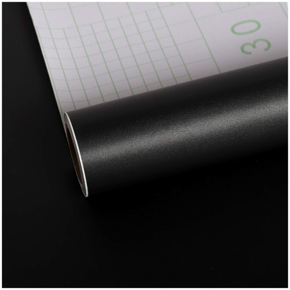 VEELIKE 15.7&quot;x118&quot; Black Wallpaper Peel and Stick Wall Covering Countertop Contact Paper Removable Waterproof Self Adhesive Wall Paper Vinyl Film for Home Wall Decoration Black Wallpaper for Kitchen