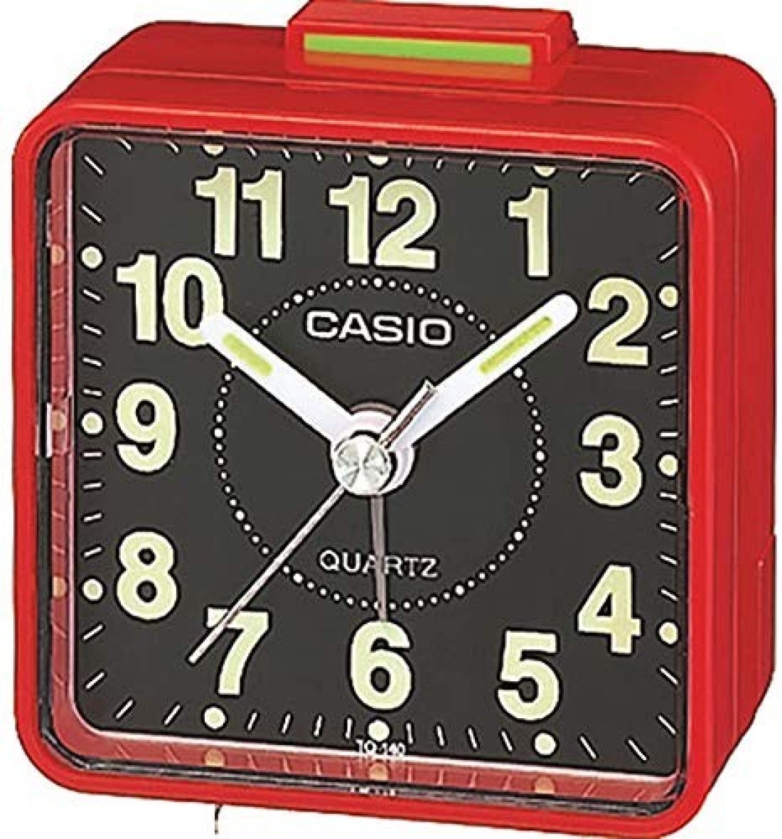 Casio TQ140 Travel Alarm Clock - Red