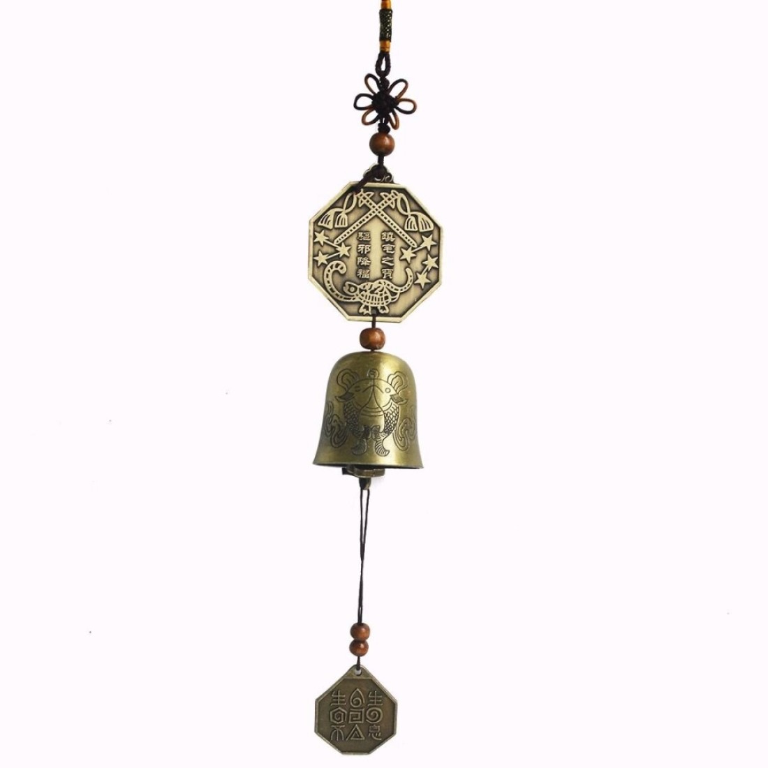 Feng Shui Bagua/Pakua Bells Wind Chime or Hanging for Protection W Fengshuisale Red String Bracelet SKU:W1726